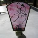 Pink Glass Duck Nightlight
